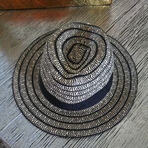 Black and White Patterned Hat